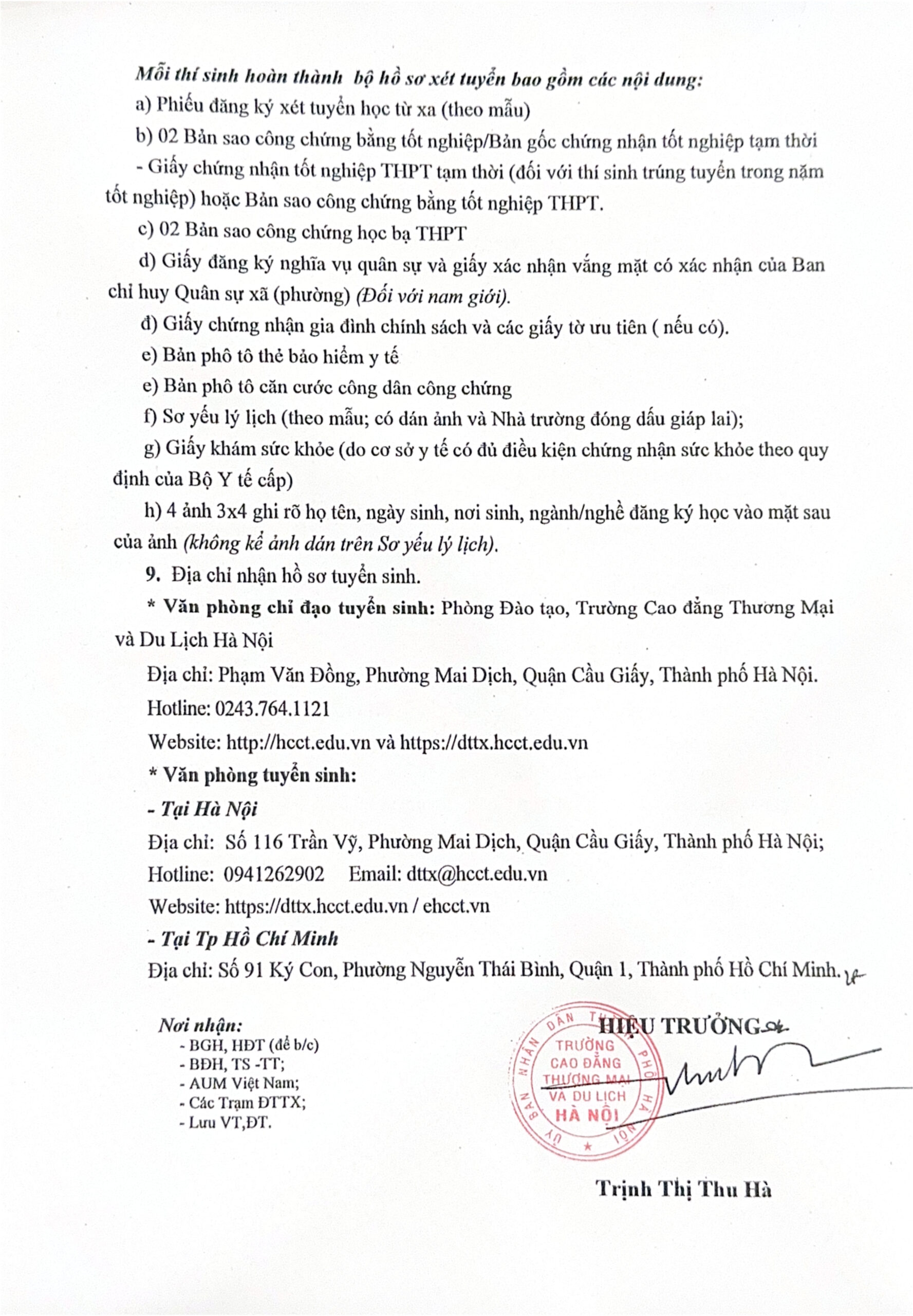 Thông báo tuyển sinh-2